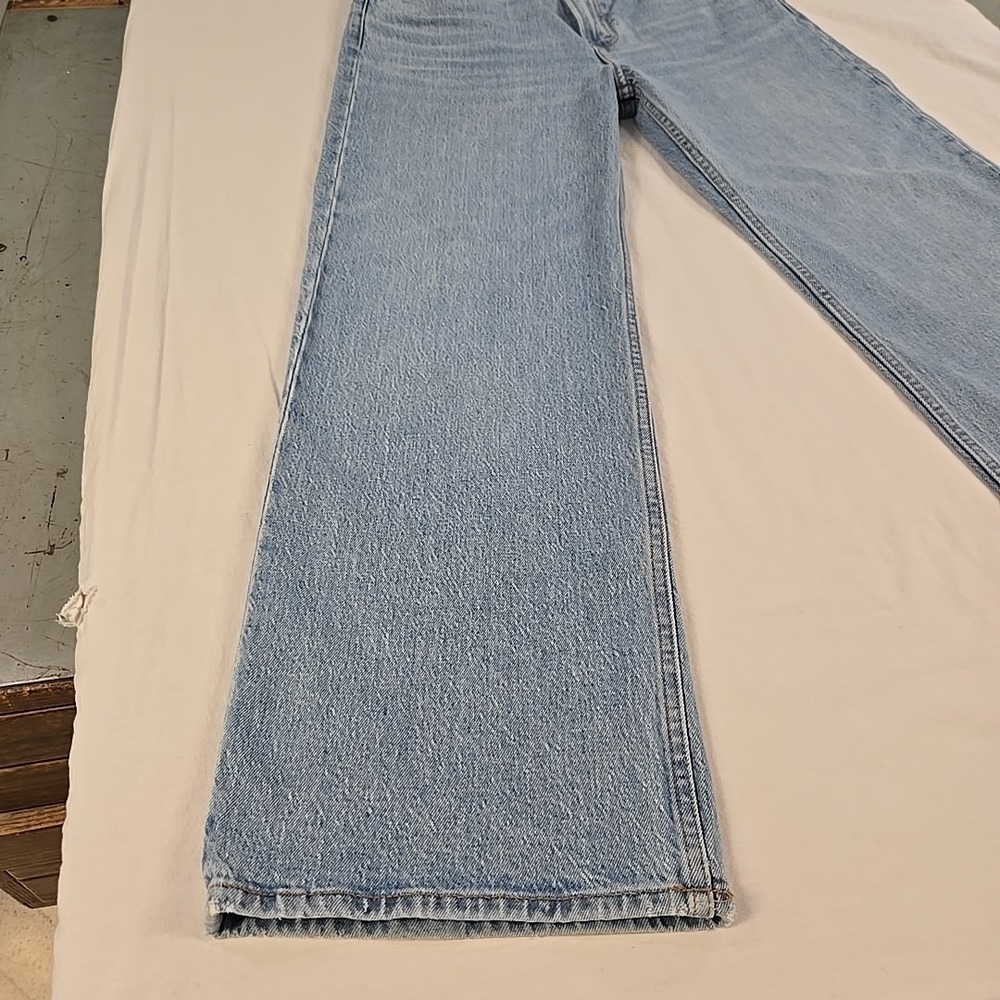 Abercrombie & Fitch 90s Relaxed High Rise Jeans Women 29x28 Light Wash Denim - Picture 5 of 16